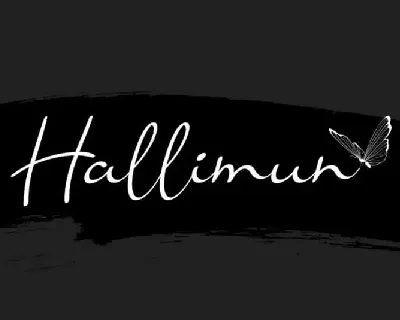 Hallimun Script font