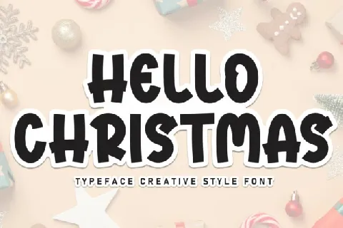 Hello Christmas Display font