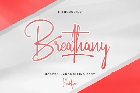 Breathany font