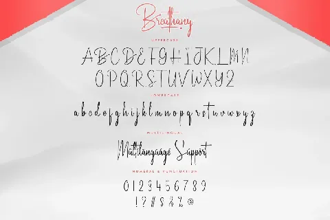 Breathany font