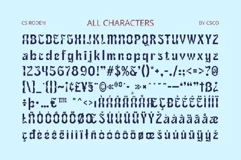 CS Roden font