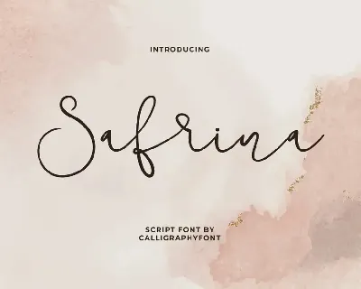 SafrinaDemo font