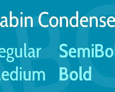 Cabin Condensed font