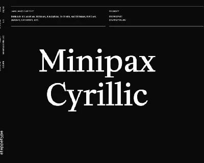 Minipax Family font