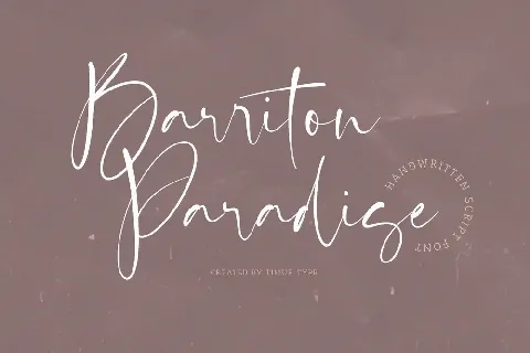 Barriton Paradise font