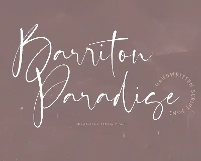 Barriton Paradise font