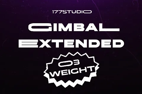 Gimbal Extended font