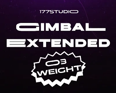 Gimbal Extended font