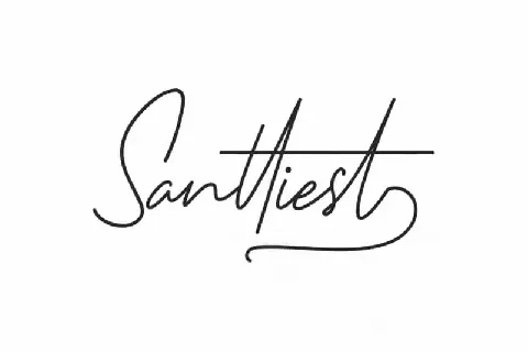 Santtiest Signature font