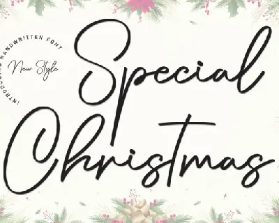 Special Christmas Script font
