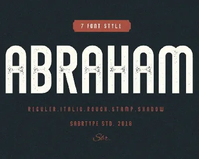 Abraham Family font