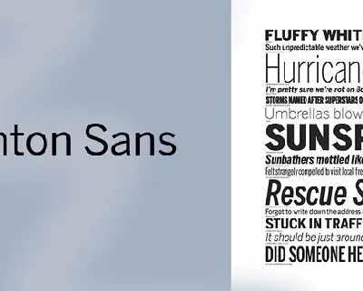 Benton Modern Family font