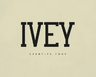 Ivey font