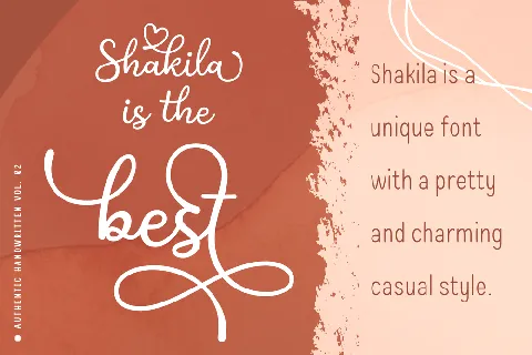 Shakila Script font