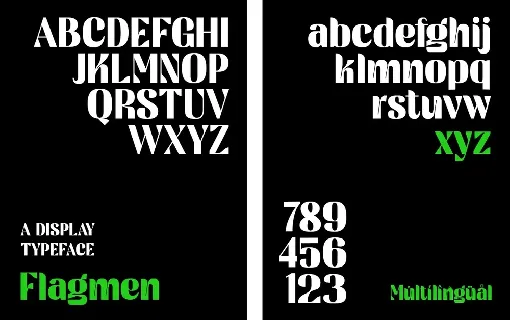 Flagmen font