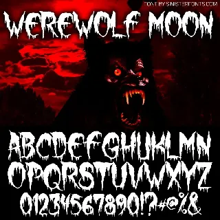 Werewolf Moon font