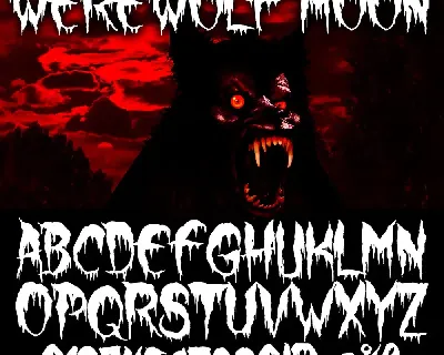 Werewolf Moon font