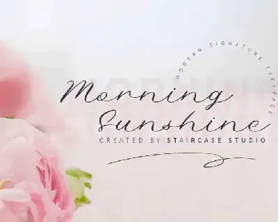 Morning Sunshine Script font