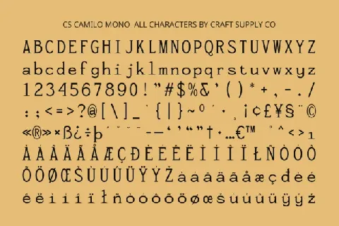 CS Camilo Mono font