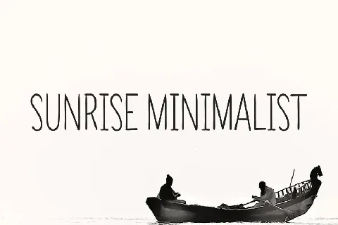 Sunrise Minimalist font