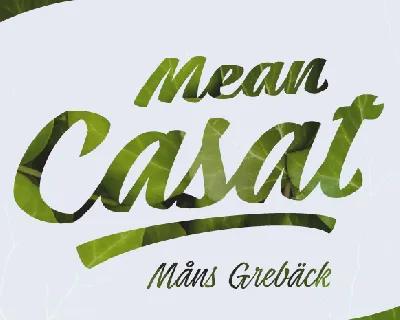 Mean Casat PERSONAL USE font