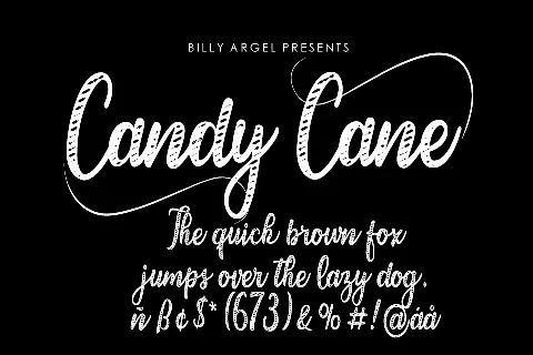 Candy Cane Personal Use font