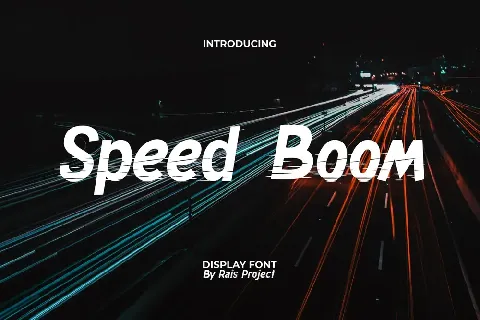 Speed Boom Demo font