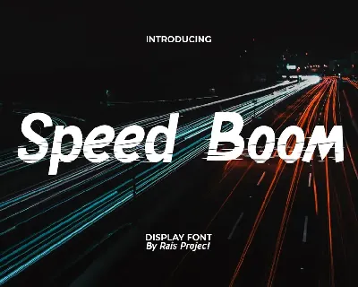 Speed Boom Demo font
