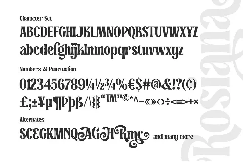 Rosiana font