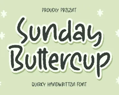 Sunday Buttercup font