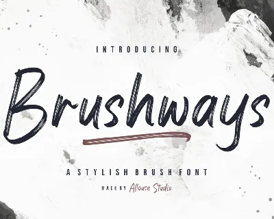 Brushways font