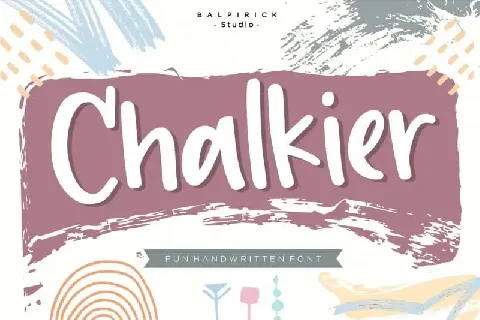 Chalkier fun & quirky handwritten font