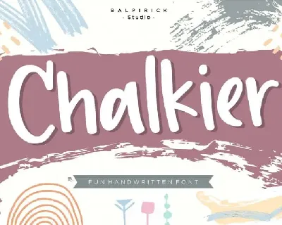 Chalkier fun & quirky handwritten font