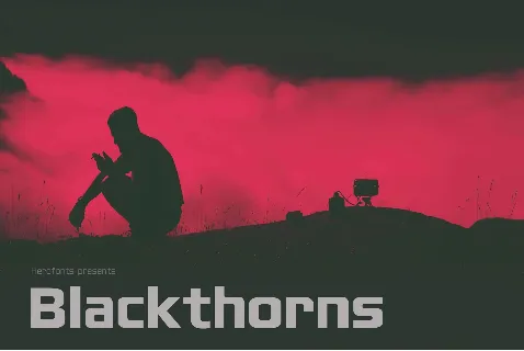 Blackthorns font