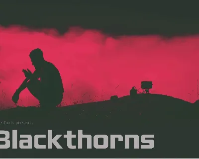 Blackthorns font