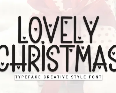 Lovely Christmas Display font