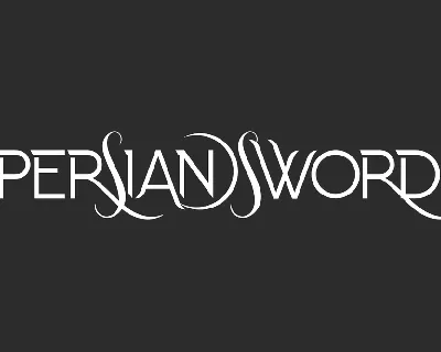 Persian Sword Demo font