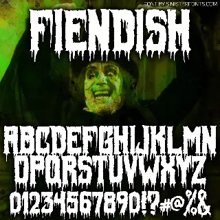 Fiendish font