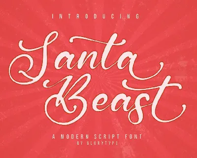 Santa Beast font