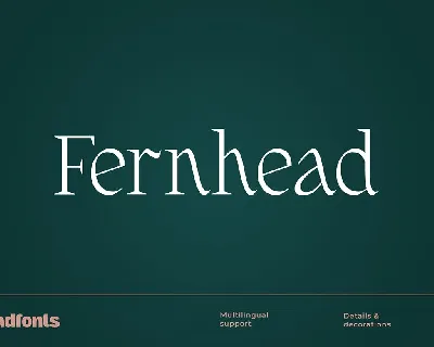 Fernhead font
