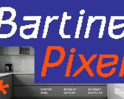 Bartine Pixel font