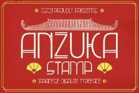 Anzuka Stamp font