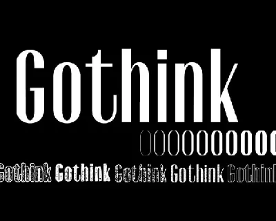 Gothink Family font