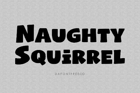 Naughty Squirrel font