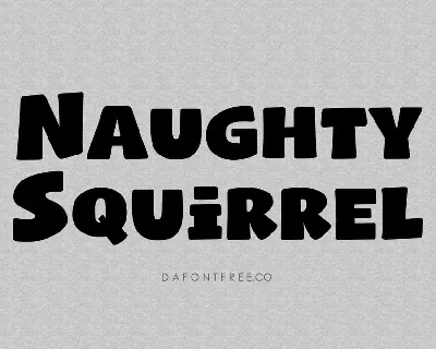 Naughty Squirrel font