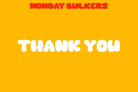 MondayBulkers font