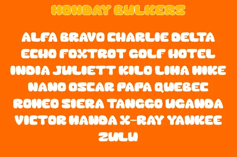 MondayBulkers font