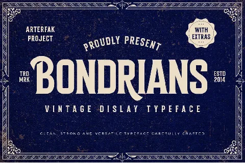 Bondrians font