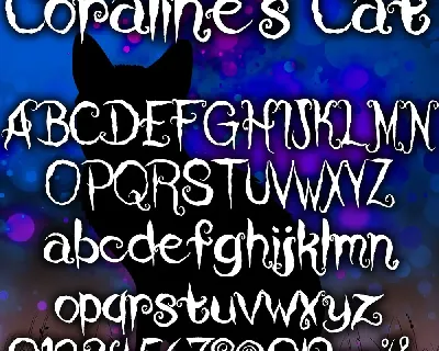 Coraline's Cat font