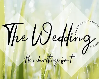 The Wedding font